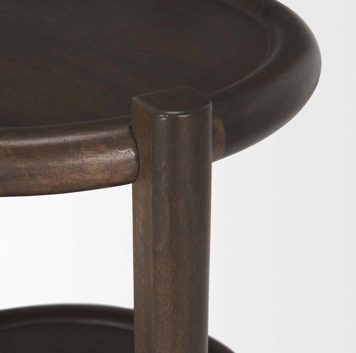 Romi Wooden Round Accent Table