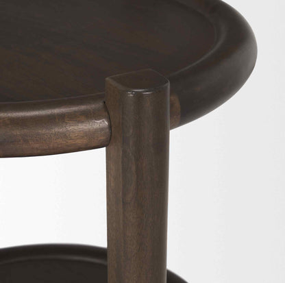 Romi Wooden Round Accent Table