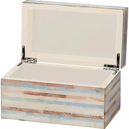 Roosevelt Mother Of Pearl Decorative Box - LOOMLAN - Jamie Young - Boxes & Bowls