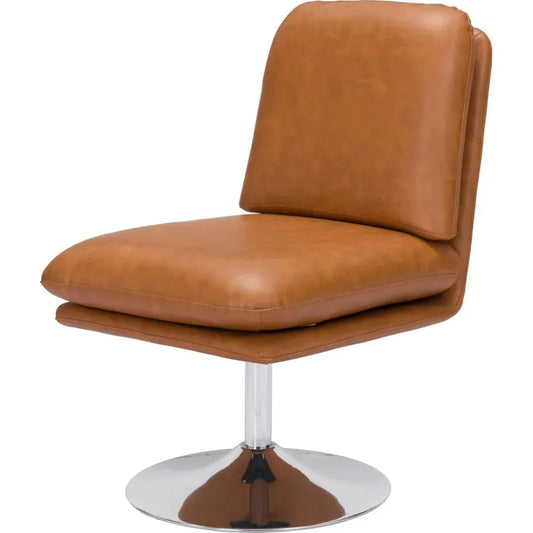Rory Accent Chair Brown-Office Chairs-Zuo Modern-LOOMLAN