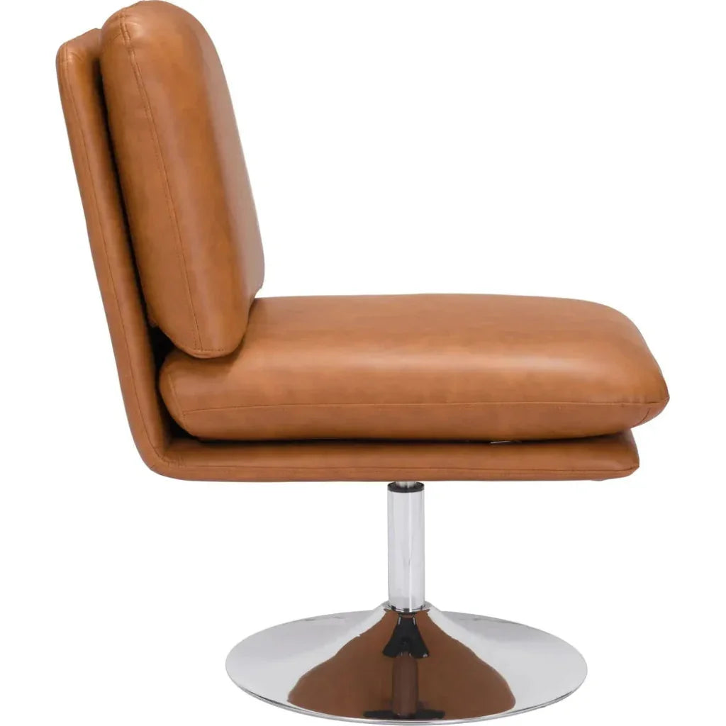 Rory Accent Chair Brown-Office Chairs-Zuo Modern-LOOMLAN