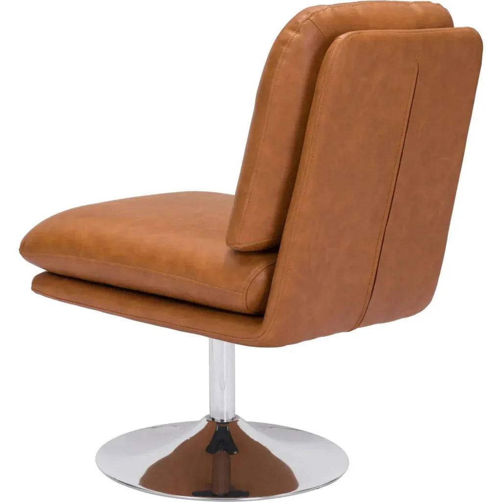 Rory Accent Chair Brown-Office Chairs-Zuo Modern-LOOMLAN