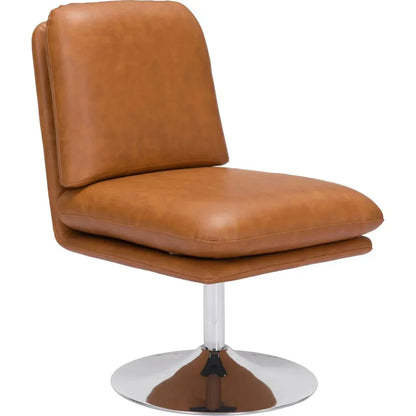 Rory Accent Chair Brown-Office Chairs-Zuo Modern-LOOMLAN