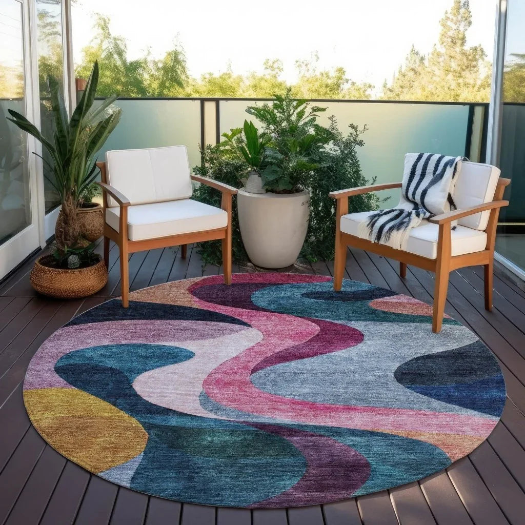 Rory Green Washable Indoor-Outdoor Rug-Outdoor Rugs-LOOMLAN Rugs-LOOMLAN
