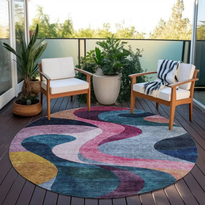 Rory Green Washable Indoor-Outdoor Rug-Outdoor Rugs-LOOMLAN Rugs-LOOMLAN