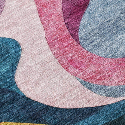 Rory Green Washable Indoor-Outdoor Rug-Outdoor Rugs-LOOMLAN Rugs-LOOMLAN