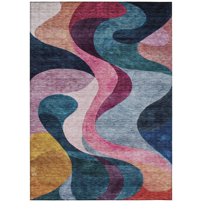 Rory Green Washable Indoor-Outdoor Rug-Outdoor Rugs-LOOMLAN Rugs-2'6" x 3'10"-LOOMLAN