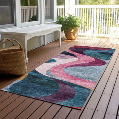 Rory Green Washable Indoor-Outdoor Rug-Outdoor Rugs-LOOMLAN Rugs-LOOMLAN