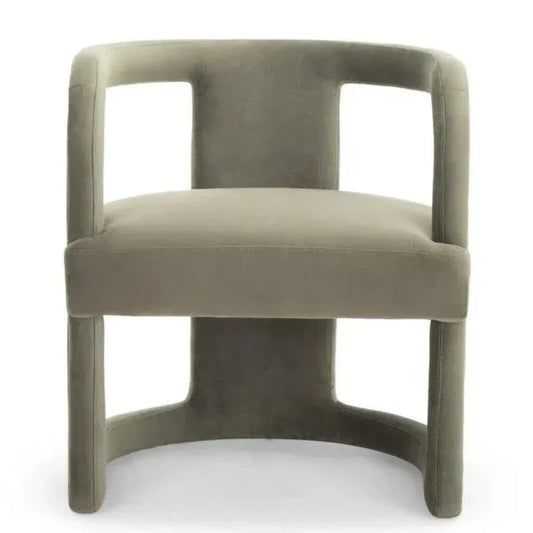 Rory Velvet Accent Armchair - LOOMLAN - Urbia - Accent Chairs