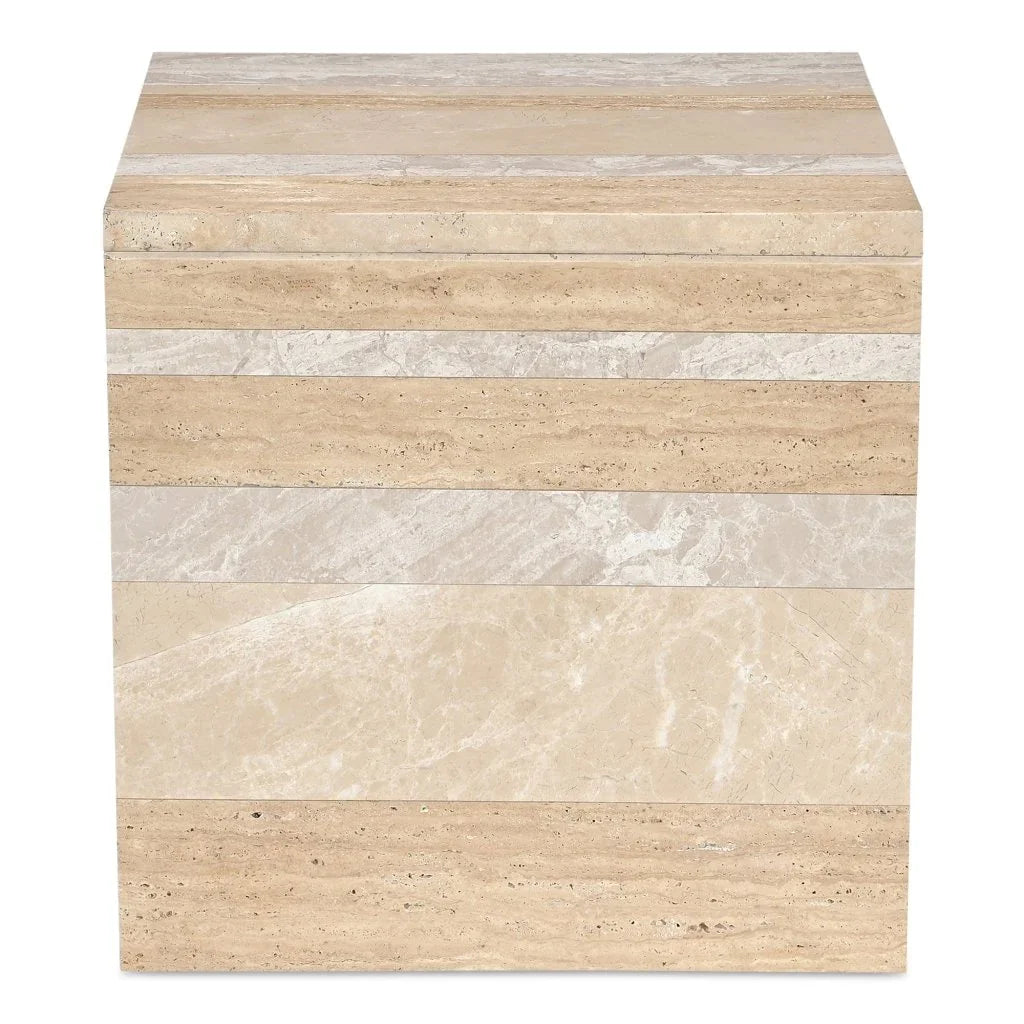 Rosa Marble Design Outdoor Accent Table - LOOMLAN - Moe's Home - Outdoor Side Tables