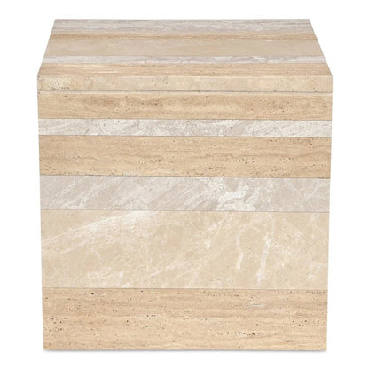 Rosa Marble Design Outdoor Accent Table - LOOMLAN - Moe's Home - Outdoor Side Tables