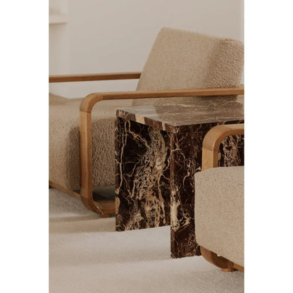 Rosa Marble Design Outdoor Accent Table - LOOMLAN - Moe's Home - Outdoor Side Tables