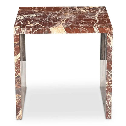 Rosa Marble Design Outdoor Accent Table - LOOMLAN - Moe's Home - Outdoor Side Tables