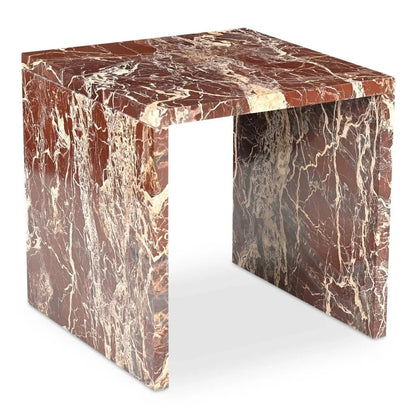 Rosa Marble Design Outdoor Accent Table - LOOMLAN - Moe's Home - Outdoor Side Tables