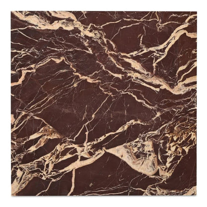 Rosa Rosso Levanto Marble Outdoor Coffee Table-Outdoor Coffee Tables-Moe's Home-LOOMLAN