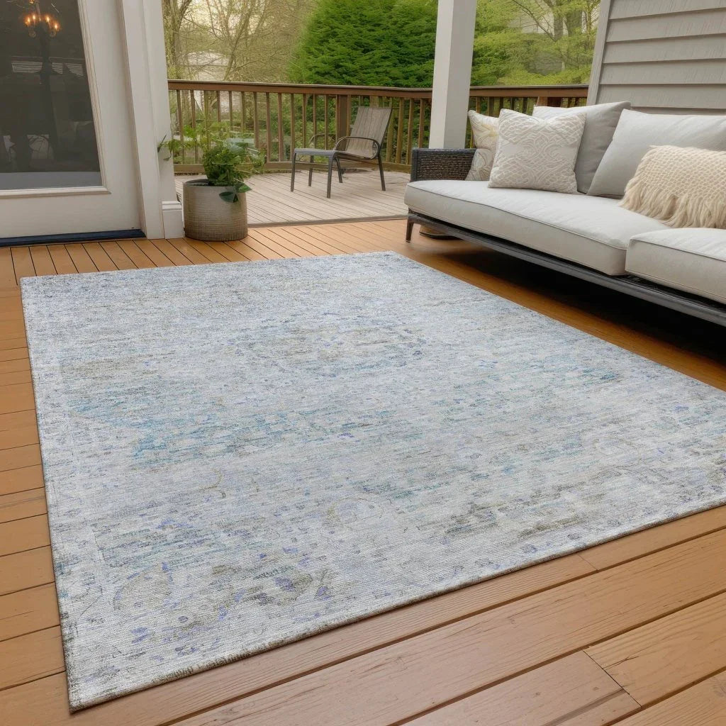 Rosantha Beige Washable Indoor - Outdoor Rug - LOOMLAN - LOOMLAN Rugs - Outdoor Rugs