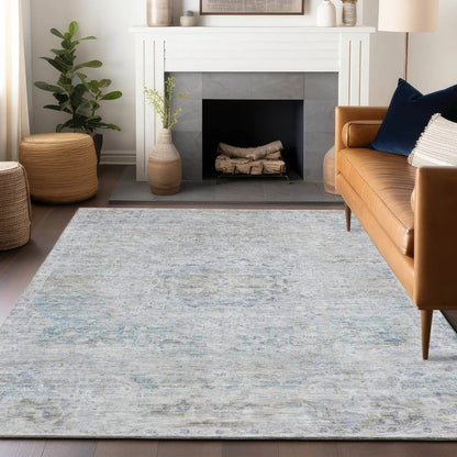 Rosantha Beige Washable Indoor - Outdoor Rug - LOOMLAN - LOOMLAN Rugs - Outdoor Rugs