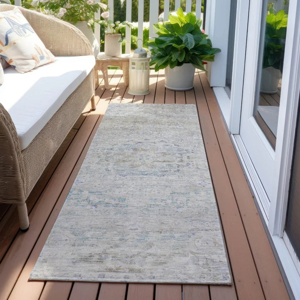 Rosantha Beige Washable Indoor - Outdoor Rug - LOOMLAN - LOOMLAN Rugs - Outdoor Rugs