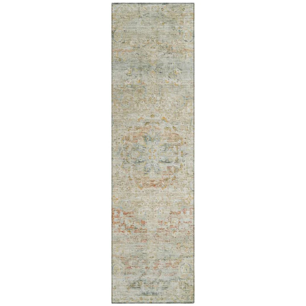 Rosantha Tan Washable Indoor - Outdoor Rug - LOOMLAN - LOOMLAN Rugs - Outdoor Rugs