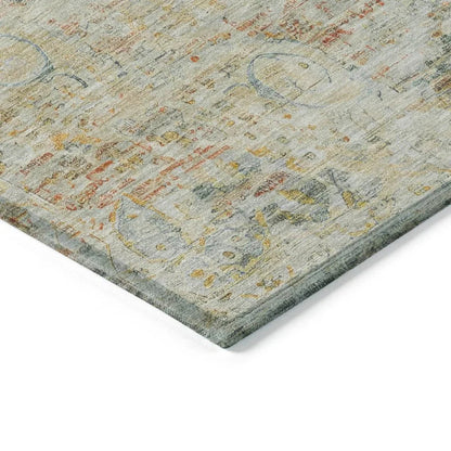 Rosantha Tan Washable Indoor - Outdoor Rug - LOOMLAN - LOOMLAN Rugs - Outdoor Rugs