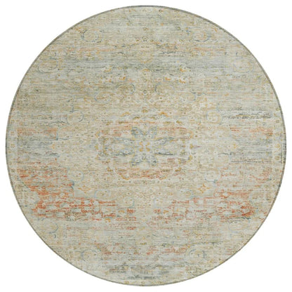 Rosantha Tan Washable Indoor - Outdoor Rug - LOOMLAN - LOOMLAN Rugs - Outdoor Rugs
