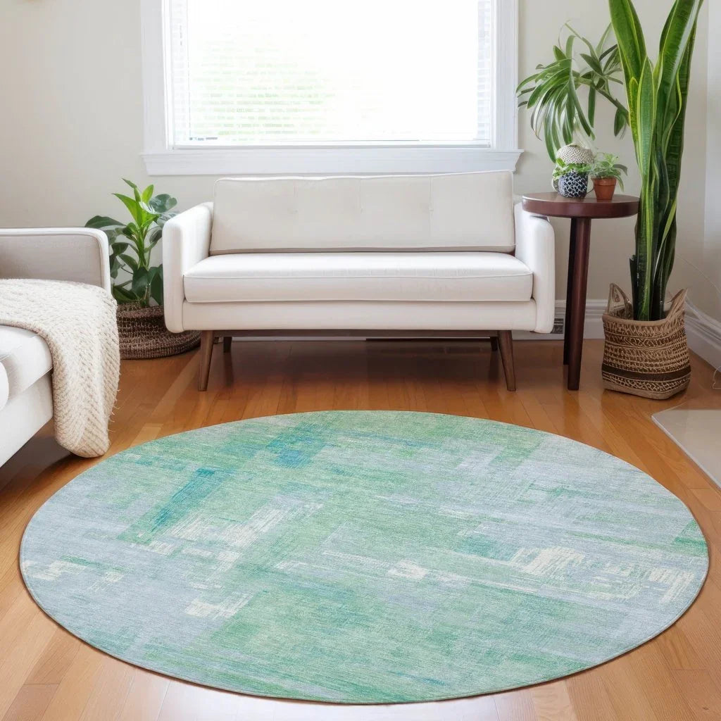 Roselle Blue Washable Indoor - Outdoor Rug - LOOMLAN - LOOMLAN Rugs - Outdoor Rugs
