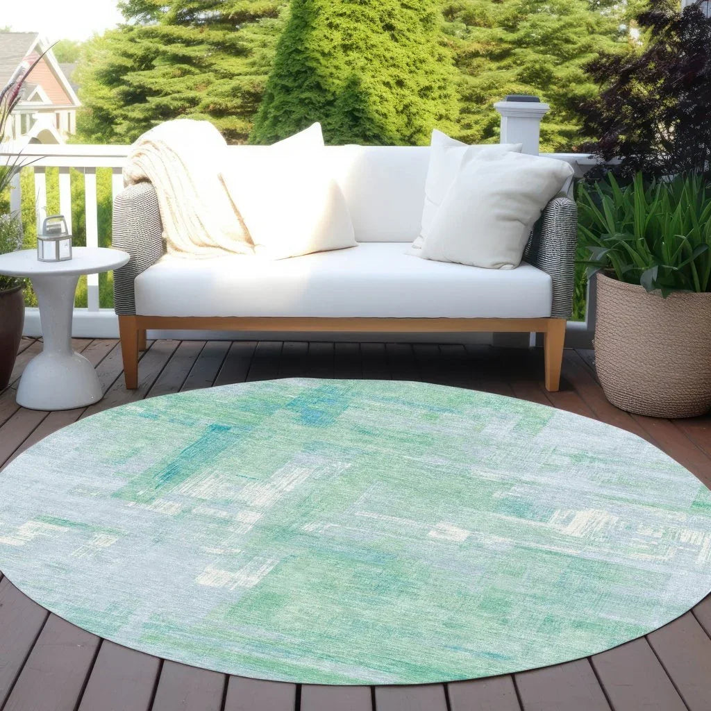 Roselle Blue Washable Indoor - Outdoor Rug - LOOMLAN - LOOMLAN Rugs - Outdoor Rugs