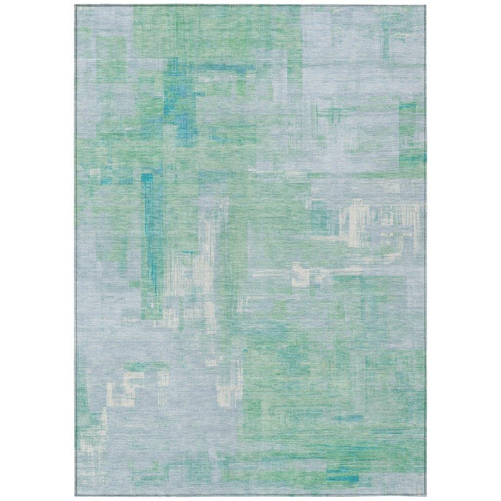 Roselle Blue Washable Indoor - Outdoor Rug - LOOMLAN - LOOMLAN Rugs - Outdoor Rugs