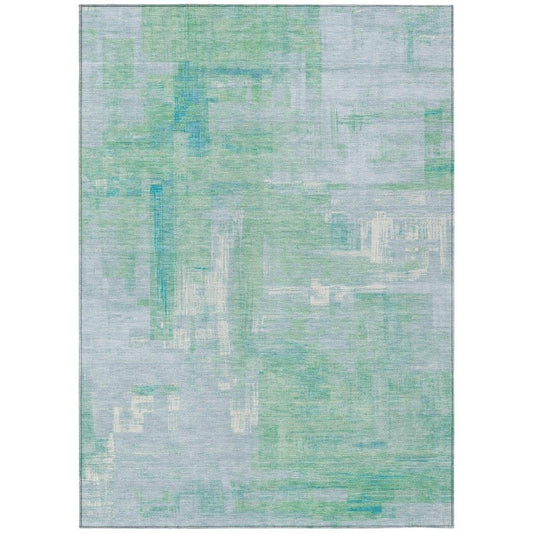 Roselle Blue Washable Indoor - Outdoor Rug - LOOMLAN - LOOMLAN Rugs - Outdoor Rugs