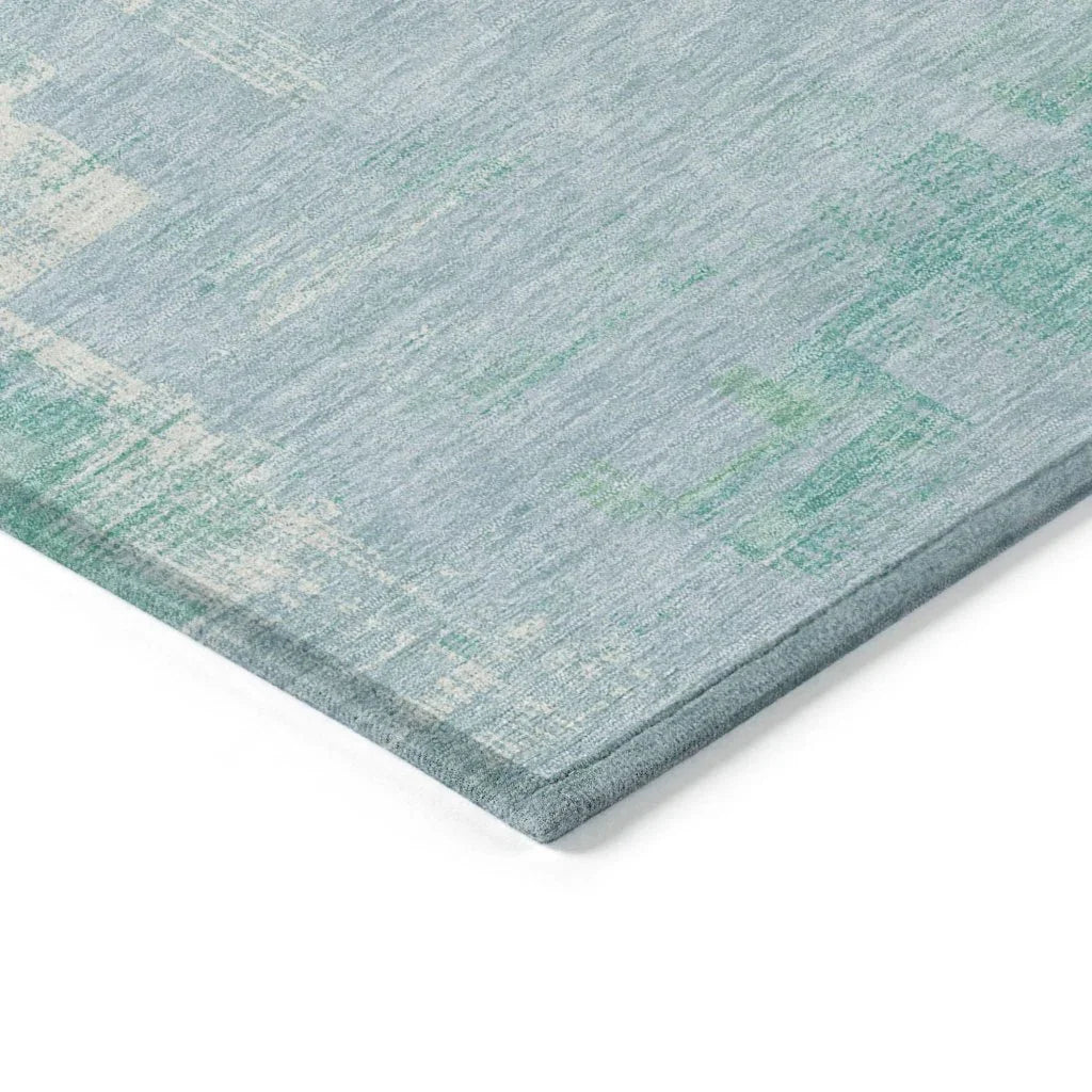 Roselle Blue Washable Indoor - Outdoor Rug - LOOMLAN - LOOMLAN Rugs - Outdoor Rugs