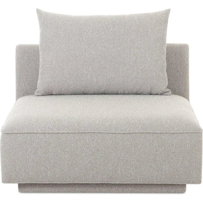 Rosello Performance Fabric Slipper Chair-Modular Sofas-Moe's Home-Light Grey-LOOMLAN