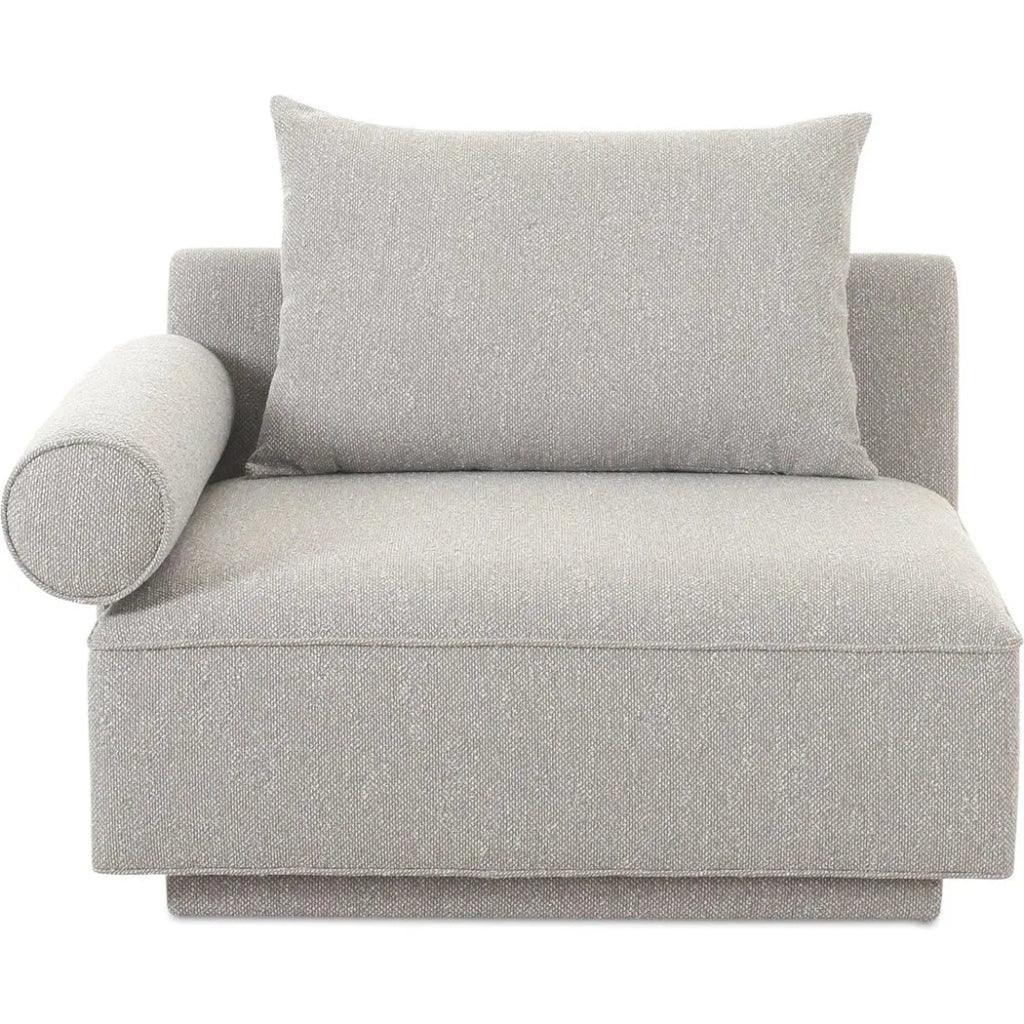 Rosellow Performance Fabric Left Arm Facing Chair-Modular Sofas-Moe's Home-Light Grey-LOOMLAN