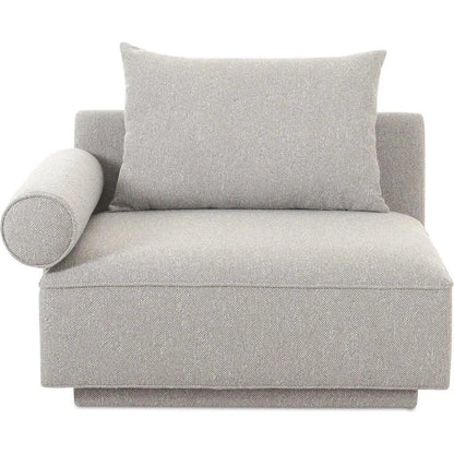 Rosellow Performance Fabric Left Arm Facing Chair-Modular Sofas-Moe's Home-Light Grey-LOOMLAN