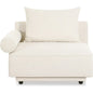Rosellow Performance Fabric Left Arm Facing Chair-Modular Sofas-Moe's Home-White-LOOMLAN
