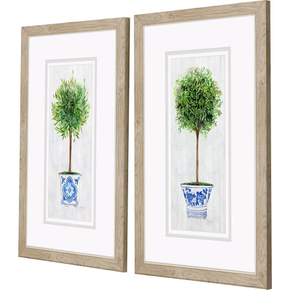 Rosemary Thyme Green Framed Wall Art 2PC