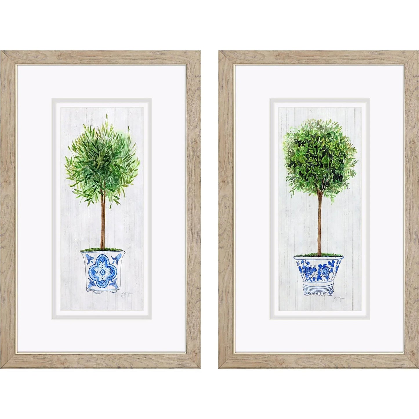 Rosemary Thyme Green Framed Wall Art 2PC