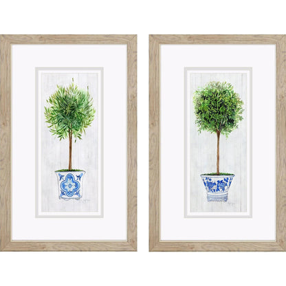 Rosemary Thyme Green Framed Wall Art 2PC