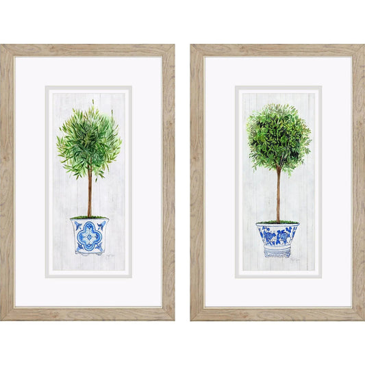 Rosemary Thyme Green Framed Wall Art 2PC