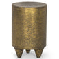Rosh Aluminum Gold Round Accent Table