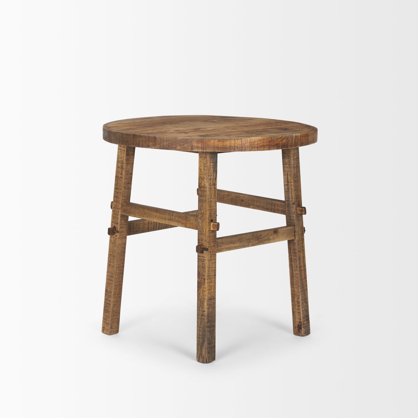 Rosie Wooden Round End Table