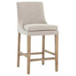 Rosine Counter Stool Effie Flax Solid Birch Wood - LOOMLAN - SUNPAN - Counter Stools