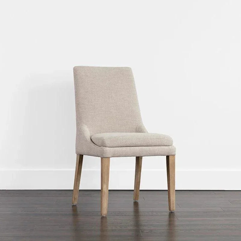 Rosine Dining Chair - Classic , Light Brown Legs - LOOMLAN - SUNPAN - Dining Chairs