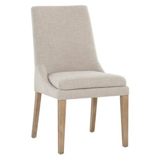 Rosine Dining Chair - Classic , Light Brown Legs - LOOMLAN - SUNPAN - Dining Chairs