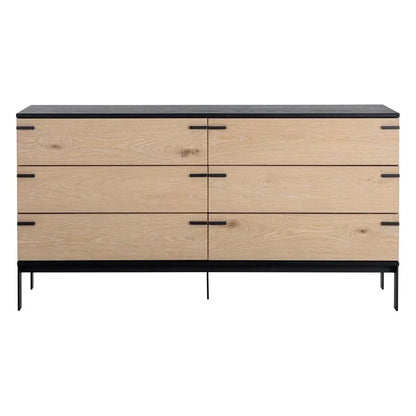 Rosso Dresser Wood Soft Closing Drawers - LOOMLAN - SUNPAN - Dressers