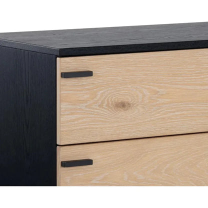 Rosso Dresser Wood Soft Closing Drawers - LOOMLAN - SUNPAN - Dressers