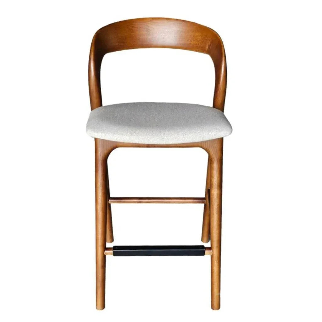 Rotondo Performance Fabric Counter Stool - LOOMLAN - LH Imports - Counter Stools