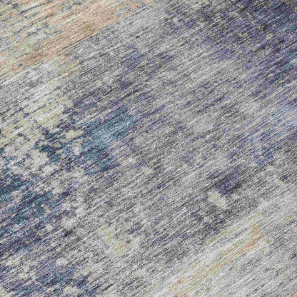 Roumiya Blue Washable Indoor - Outdoor Rug - LOOMLAN - LOOMLAN Rugs - Outdoor Rugs