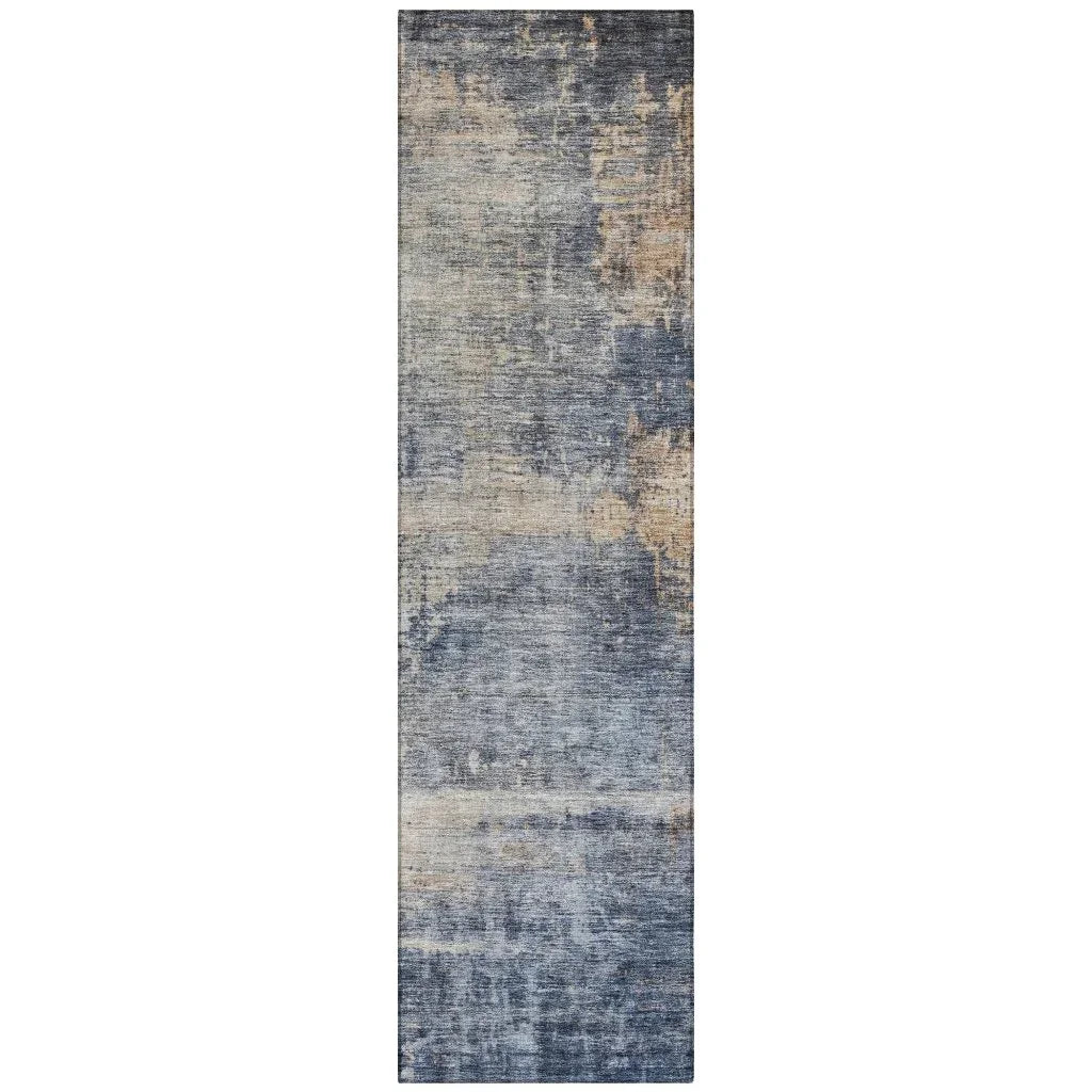 Roumiya Blue Washable Indoor - Outdoor Rug - LOOMLAN - LOOMLAN Rugs - Outdoor Rugs