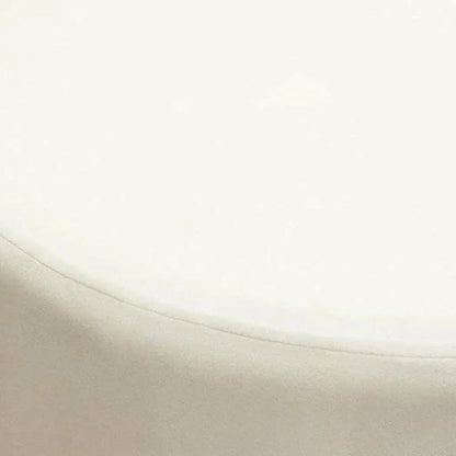 Round Accent Ottoman Cream Velvet - LOOMLAN - Diamond Sofa - Ottomans