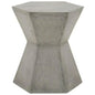 Round Bento Accent Table Slate Gray Concrete - LOOMLAN - Essentials For Living - Outdoor Side Tables